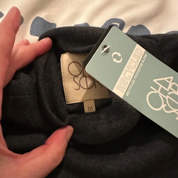 Charcoal Knit Long Sleeve Dress - Picture 4 of 4